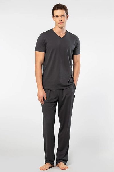Cacharel Men's Modal Short Sleeve Pajama Set - 50% Cotton