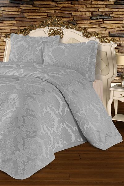 Çt Çeyizci Tekstil Double Bedspread and Pique Set Pansy