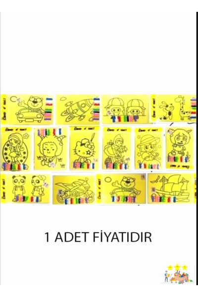Genel Markalar A4 Kum Boyama Seti - Çocuklar Için Eğlenceli Ve Eğitici Bir Ak...