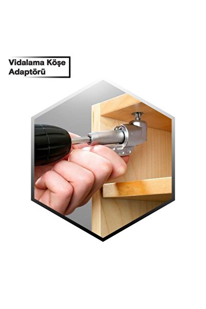 Genel Markalar Köşe ve Zor Alan İçin Pratik Köşe Vidalama Adaptörü Aparatı OKAN HIRDAVAT