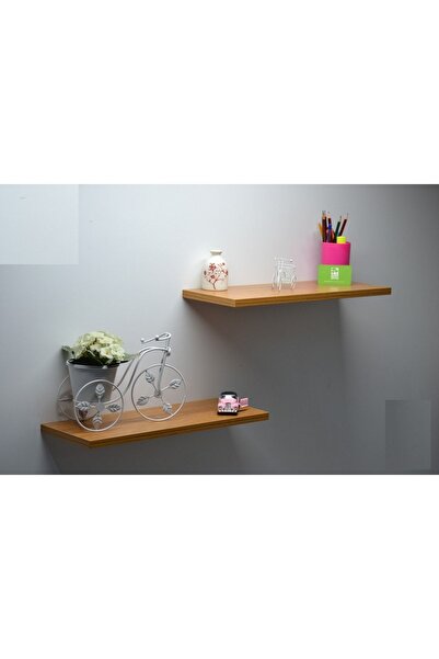BMD MOBİLYA Ikili Duvar Raf Seti (50 CM UZUNLUK 20 CM GENİŞLİK 18 MM KALINLIK)