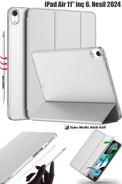 TEKNETSTORE Ipad Air 6 11 Inç M2 Çip 2024 Uyumlu Tablet Kılıfı İnce Tasarım S...