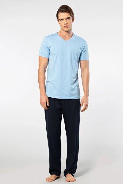 Cacharel Σετ ανδρικές πιτζάμες με κοντό μανίκι Modal 50% Modal 50% βαμβάκι