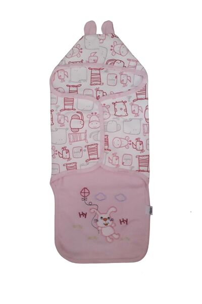 Aymix بطانية من القطن الممشط بغطاء للرأس للفتيات الصغيرات