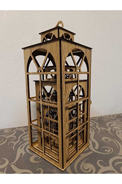 NED MDF LAZER DEKARASYON Mumluk Pencereli Ahşap Mdf Lazer Kesim 3mm Dekorasyo...