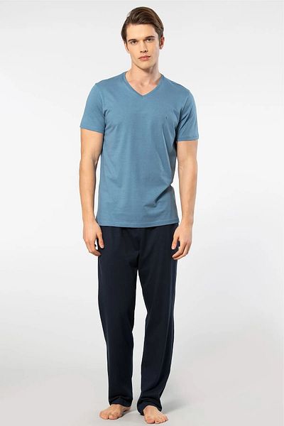 Cacharel Men's Modal Short Sleeve Pajama Set - 50% Cotton
