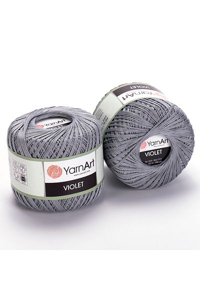 Yarnart Βιολετί - Mercerized Lace Floss Grey-5326