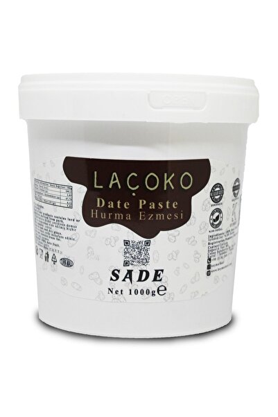 LAÇOKO 1 Kg Şekersiz, Katkısız, Vegan, Doğal Hurma Ezmesi – Hurma Dolgusu- Hu...