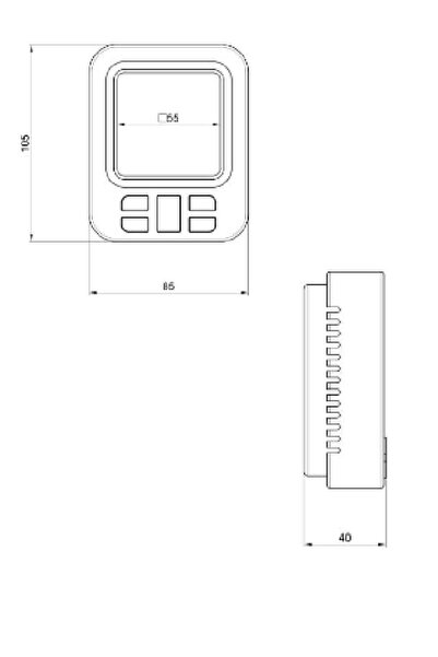Airfel Gsk-1701 Haftalık Programlı Kablolu Oda Termostatı