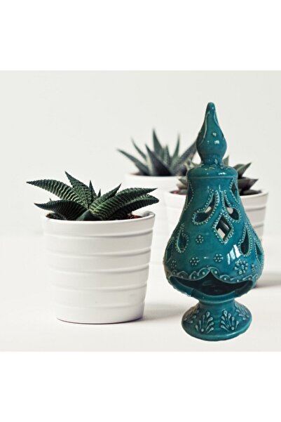 MSTR Art Kubbeli Mumluk Yeşil | El Yapımı | Kütahya Çini | Aksesuar Süs Hediy...