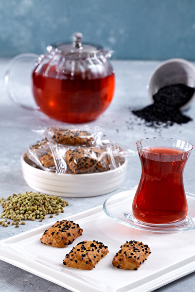 LOQO Doğal Zeytinyağlı Dağ Kekikli Çörekotu Kaplı Gevrek Kurabiye 1 Kg (TEK T...