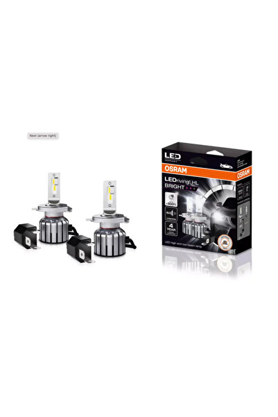 Osram H4/H19  Led Xenon %300 Bright 4 Yıl Garantili 19w - 12v (2 Adet Far İçin)