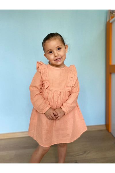 Woynkids Linen Girl's Dress