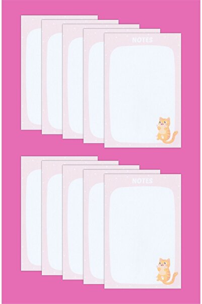 Grdall 10 Adet - A7 Ebat Mini Bloknot, Notepad, Memopad, Yapılacaklar Listesi...