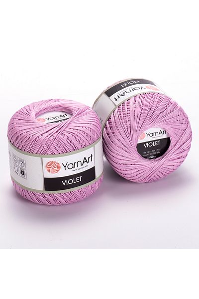 Yarnart Βιολετί - Mercerized Lace Σχοινί Λιλά-5049