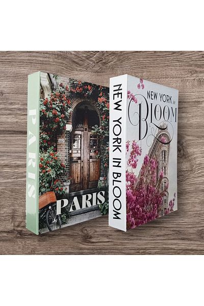 BayCazip Decorative Book Look Box Set of 2 Decorative Book Looking Box