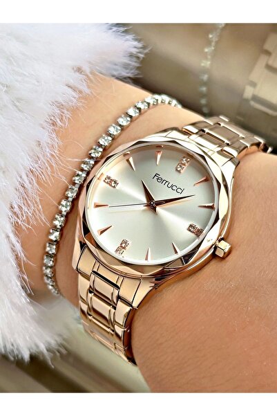 Ferrucci Women's Rose Gold Wristwatch