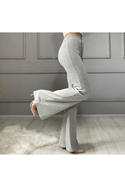 Marka Spanish Leg Lycra Interlock Fabric Gathering Leggings Trousers - Comfortable with Elastic Waist