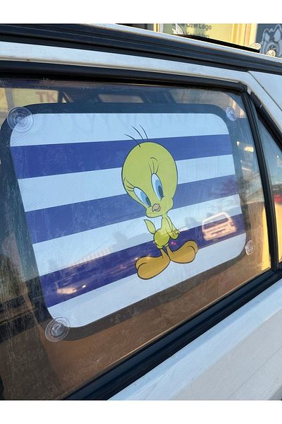 TKY 'Tweety' Printed Side Glass Curtain Accessory - Suitable for All Cars