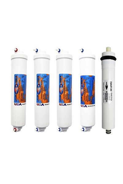 Omnipure K25 Serisi Inline 5'li Membranlı Filtre Seti