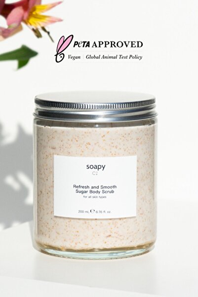 Soapy Co Refresh and Smooth Sugar Body Scrub 200 mL - Nemlendirici ve Canland...