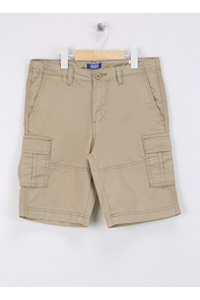 Jack & Jones Normal Bel Normal Taş Erkek Şort JPSTCOLE JJCAMPAIGN SHORT JNR