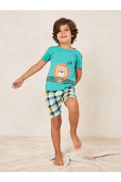 Styli Cartoon Printed T-Shirt & Short Pyjama Set
