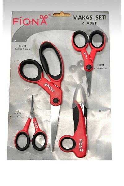 OZN TUHAFİYE Set of 4 Scissors