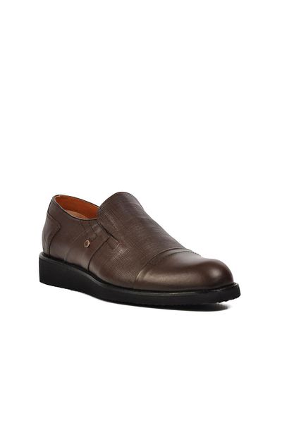 AYAKMOD 03256 Ανδρικά παπούτσια Casual Brown Color από γνήσιο δέρμα μοντέλου Premium
