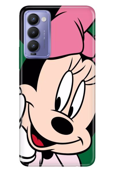 TECNO Camon 18 Uyumlu Kılıf Resimli Desenli Silikon Minnie Smile