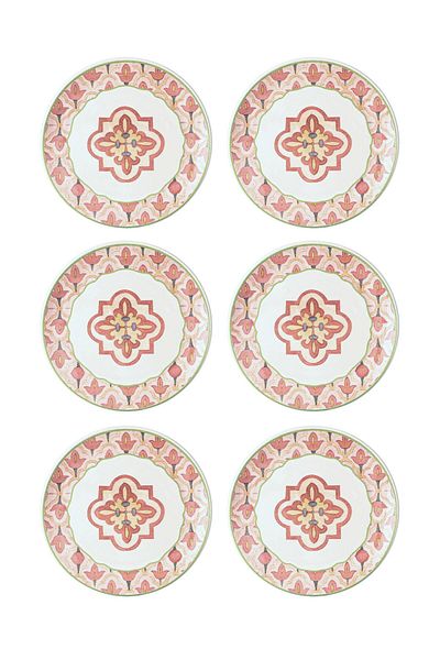 The Mia Dolce Vita 6-Piece Cake Plate Set - 19 cm DVT0002