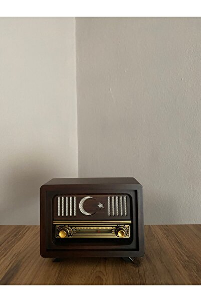 NOSTALJİM Bluetooth, Usb, Fm Radyo Özellikli Nostaljik Radyo, Adaptör, Şarjlı...