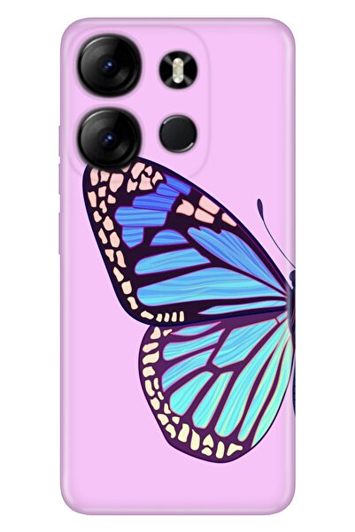 TECNO Spark Go 2023 Uyumlu Kılıf Resimli Desenli Silikon Butterfly