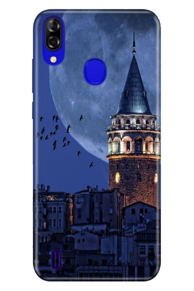 Reeder P13 Blue Kılıf Resimli Desenli Silikon Galata Moon
