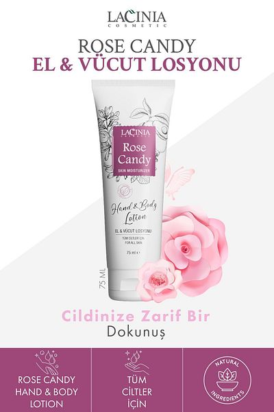 Lacinia Rose Candy 75 ml - Hand and Body Lotion