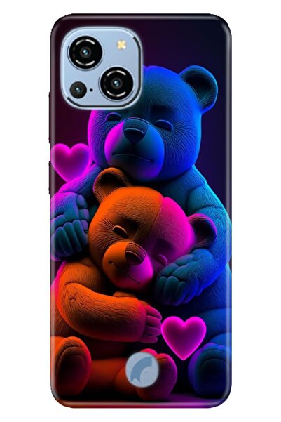 Reeder S23 Pro Max Kılıf Resimli Desenli Silikon Bear Love