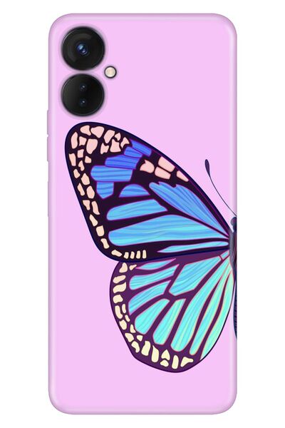 omix X5 Uyumlu Kılıf Resimli Desenli Silikon Butterfly
