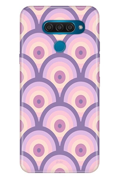 LG Q60 Uyumlu Kılıf Resimli Desenli Silikon Circle