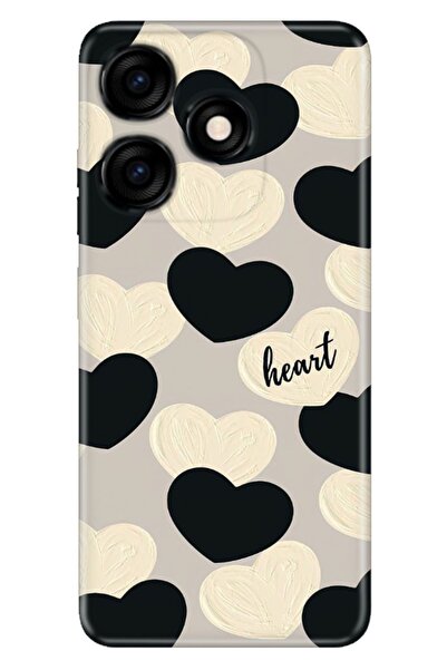 TECNO Spark 10c - Spark 10 4G Uyumlu Kılıf Resimli Desenli Silikon Heart