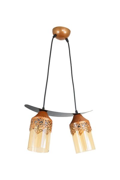 Lambadar Double Crowned Motif Balcam Boat Model Style Pendant Lamp Chandelier