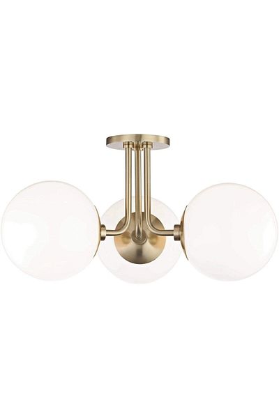 Lambadar Triple Antique Marine Model Modern Glop Glass Chandelier