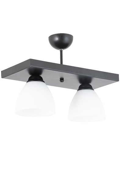 Lambadar Double Rectangular Black Sports Model Modern Chandelier