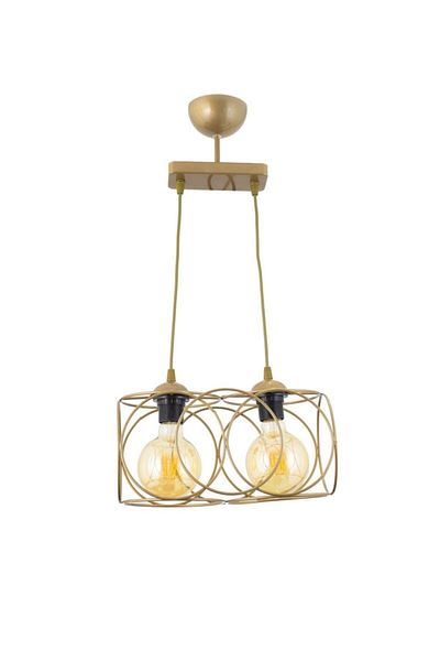 Lambadar Modern Sports Round Geometric Single Antique Metal Pendant Lamp Chandelier