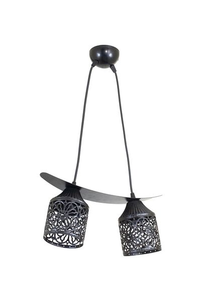 Lambadar Triple Paparta Motif Boat Model Style Pendant Lamp Chandelier