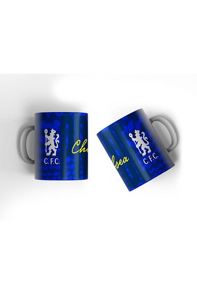 OFFSIDE Chelsea Football Team Navy Blue Design Printed Mug Cup Coffee Cup Gift Porcelain Mug
