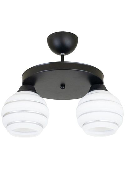 Lambadar Double Special Striped Glass Model Modern Plafonier Chandelier
