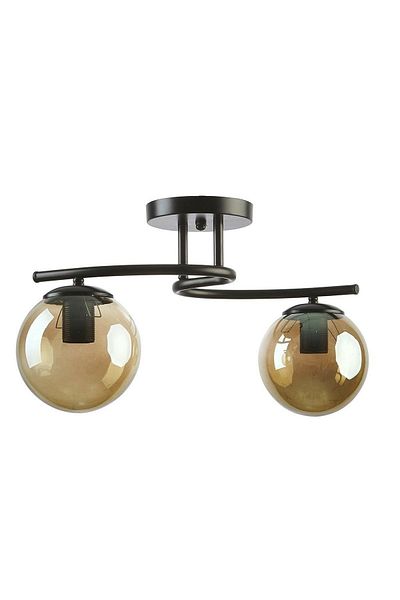 Lambadar Luna Model Closed Globe Glass Modern Plafonier Chandelier