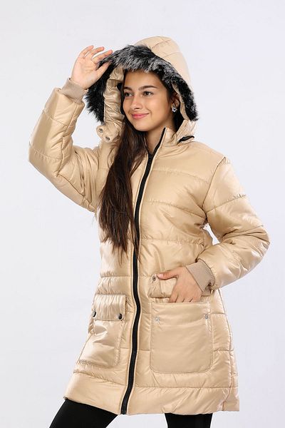 Veform Water and Windproof Fur Hooded Children's Coat - Detachable AVM151VF