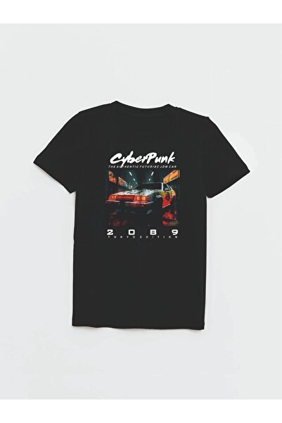 Cevval Футболка з принтом для хлопчика в стилі панк