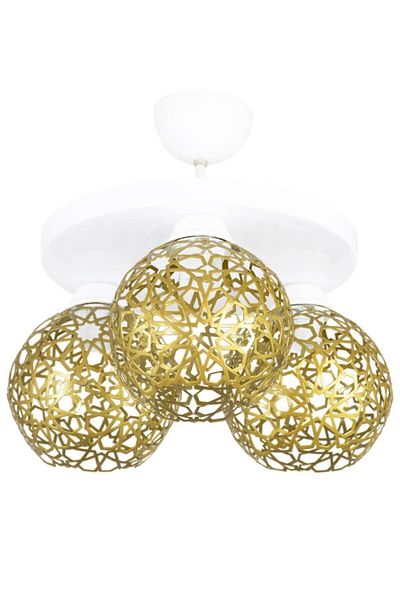 Lambadar Seljuk Ball Motif Star Wrought Iron Model Retro Rustic Plafonier Chandelier